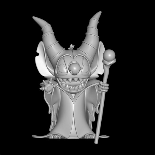 Stitch Evil Alien Wizard STL File | Fantasy Monster 3D Print Model - Etsy UK