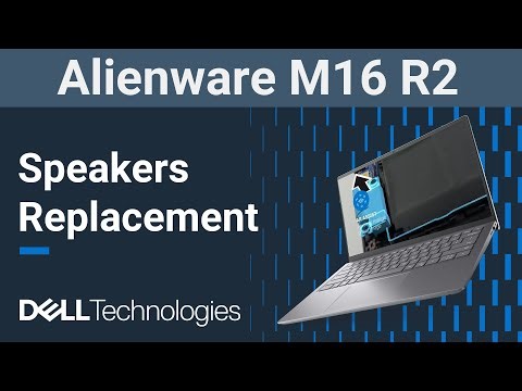 Alienware M16 R2 | How to replace the speakers
