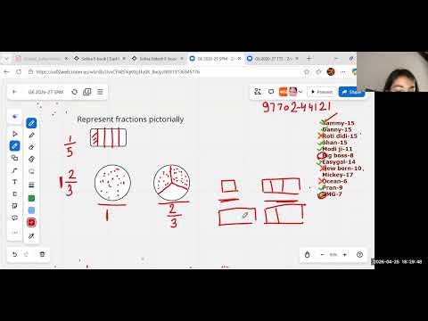 Grade 6 Maths Olympaid Lecture #15,Representing Fractions on Number LIne,25 April