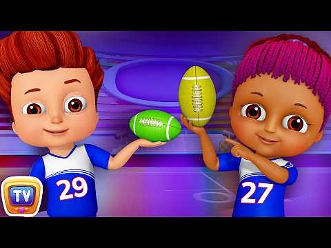Learn Colors with Rugby - Kids Play with Colorful Playing Balls | ChuChu TV Funzone Games