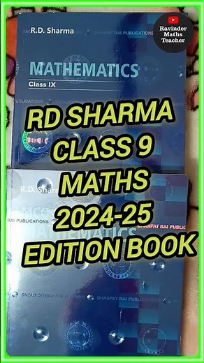 RD SHARMA CLASS 9 MATHS 2024-25 NEW SYLLABUS #cbse #class9 #shorts #ncert #class9maths #rdsharma