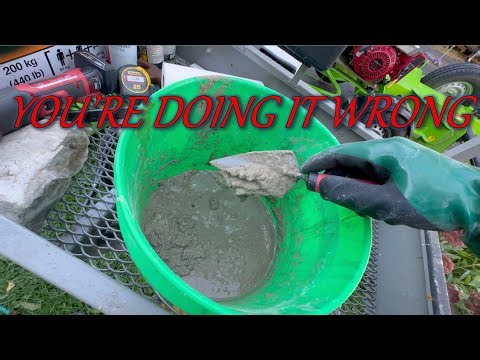 First-Time Mason Part 1: I Used the Wrong Mix TWICE | Honest Beginner Stone Siding Mortar Repair