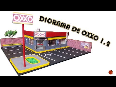 Diorama de mini OXXO para tus Hot Wheels 1.2