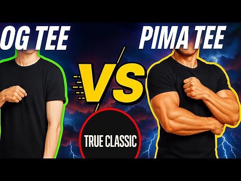 True Classic Original Tee vs Pima Tee - Try-on/First Impression Review