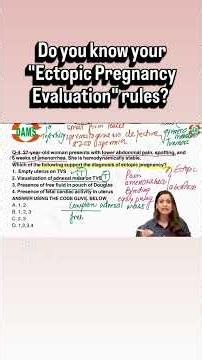 Do you know your "Ectopic Pregnancy Evaluation" rules? #neet #neet2026 #neetexam #neetpg #medical
