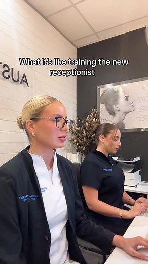 Training the New Receptionist at Australian Academy of Beauty Dermal and Laser