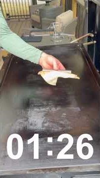 This is the best way to clean a griddle.