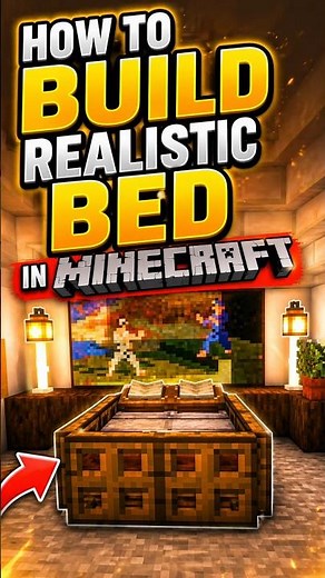 HOW TO BUILD A REALISTIC BED IN MINECRAFT 🛏️🔥 | EASY SURVIVAL TUTORIAL! 😳