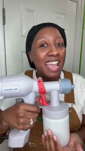 Paint sprayer that actually works (no mess!) #diy #painting #satisfying