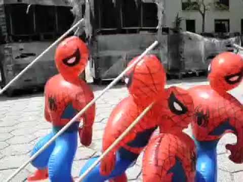 Dancing Spider-Man balloons - Archive