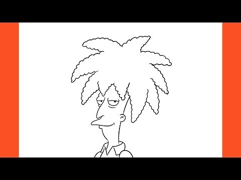 How To Draw Sideshow Bob With Guidelines (The Simpsons)