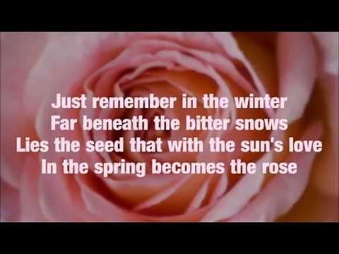 Glee - The Rose (Lyrics)