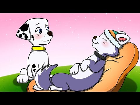 Marshall is Happy Because Everest Finally Pregnant - Paw Patrol fanmade coloring story