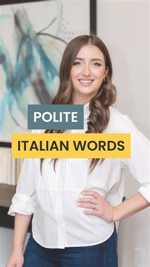 Italian Matters | Margherita Berti on Instagram: "Learn polite Italian words #italian #italy #learnitalian #languagelearning"