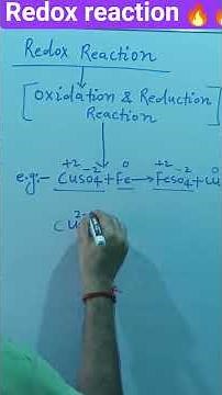 #RedoxReaction #Chemistry