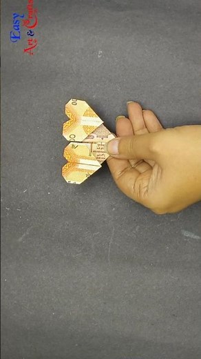 Creative Money Art: How to make a Heart with Note 💸❤️ #Shorts #MoneyOrigami #DIYCrafts #GiftIdeas