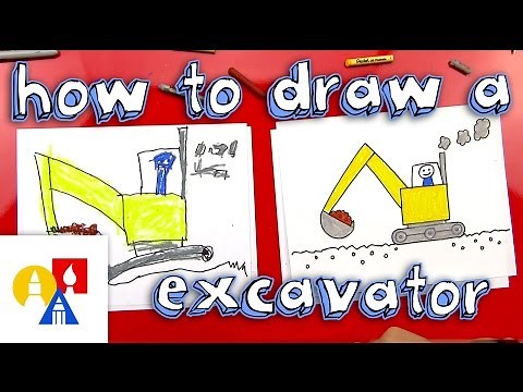 How To Draw An Excavator (for young artists)