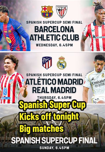 Can Athletic Club stop Barcelona? Can Real Madrid get their revenge against Atleti without Mbappe?? #realmadrid #barcelona #atleticodemadrid #spanishsupercup