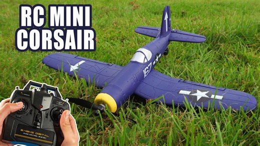 Mini RC Corsair F4U + explanation about its gull wing design