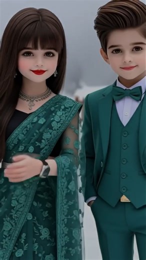 AI Magic! 🪄 Saree Queen Looks on Adorable Baby Models | Must-Watch Indian Fashion Show! 💖👑