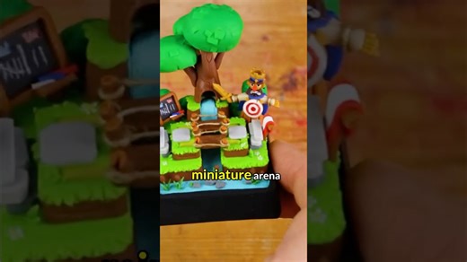 Clash Royale miniature arena: Watch it come to life! #shorts