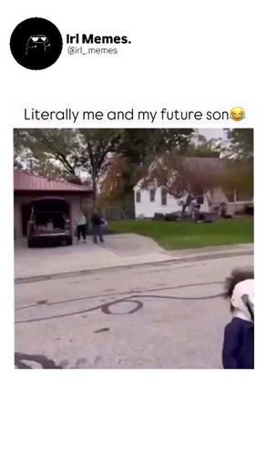 Irl Memes. on Instagram: "This video is a humorous and slightly eerie Halloween-themed clip featuring a father and son dressed as the iconic horror character Michael Myers. The video opens with a young boy, Harrison, standing in the middle of a residential street wearing a small Michael Myers jumpsuit and mask. Amusingly, he has a fake knife “stuck” through the eye hole of his mask. An off-screen voice, presumably his mother, playfully scolds him for the prop, calling him adorable while telling