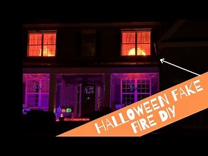 Halloween DIY - Fake Window Fire Special Effect