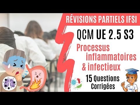 QCM UE 2.5 S3 - Processus inflammatoires et infectieux (Révisions partiels)