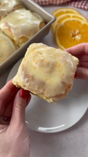 Lauren Allen on Instagram: "My mom made these orange rolls every Christmas. I used to sneak the glaze off the tops when no one was looking. Now I make them for my kids 🥹 comment “SEND RECIPE” and I’ll DM it to you. They’re soft, buttery, citrusy, and way easier than they look. If you want an easy orange roll recipe that feels like home comment SEND RECIPE. 👇 or bake along here: Dough: Mix 1¾ cups warm water + 2 tbsp yeast + ⅓ cup sugar. Let it foam. Add 2 eggs, ½ cup melted butter, 1 tsp salt,