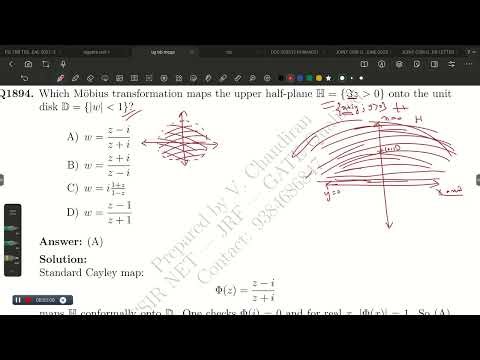 Möbius transform complex analysis con :9384683847