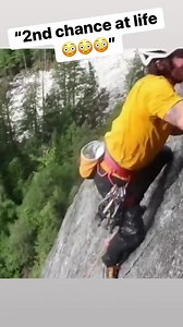 Rock climber slips off a cliff and gets saved by a friend. Time for a new hobby. 😳😳😳 | Aaron Gordon