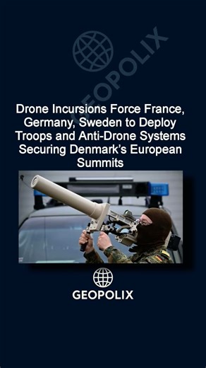 Drone Incursions Force France, Germany, Sweden to Deploy Troops and Anti-Drone Systems Securing D...