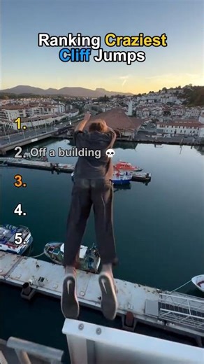 Ranking Craziest Cliff Jumps #shorts #ranking #tiktok