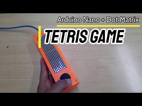 Build a Tetris Game Console with Arduino Nano + Dot Matrix + Joystick