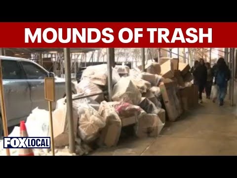 New York City streets clogged with garbage after winter storm