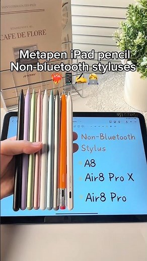 Rating Non-Bluetoy Metapen Stylus for iPad! (A8 vs Air8 Pro vs Air8 Pro X)