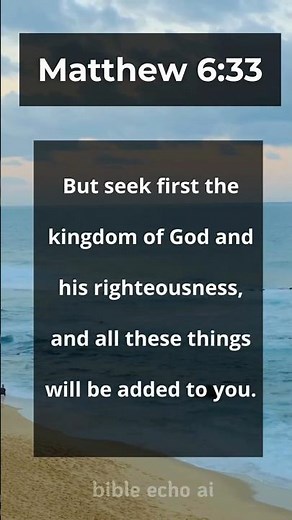 Seek God First 🙏 | Matthew 6:33 | Bible Verse Shorts