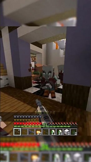 RAIDING A PILLAGER MANSION WITH AN ARMY #shorts #minecraft #minecraftmods