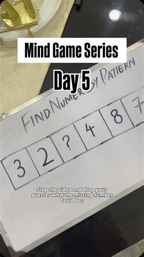 Zohan & Mommy - Learning & Love on Instagram: "🧠✨ Mind Game Alert! Today’s challenge was all about thinking smart I gave the kids six numbers, but the third number was missing! They had to find the missing number by figuring out the pattern 🔢 There were so many fun guesses, laughter, and little “aha!” moments when they finally cracked it by adding the first and last number, and then using the same logic for the rest 🤭 Such games are not only fun but also super helpful for kids’ development! �