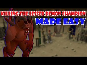 Quick Guide to Killing The Lesser Demon Champion For The Champion Cape in OSRS