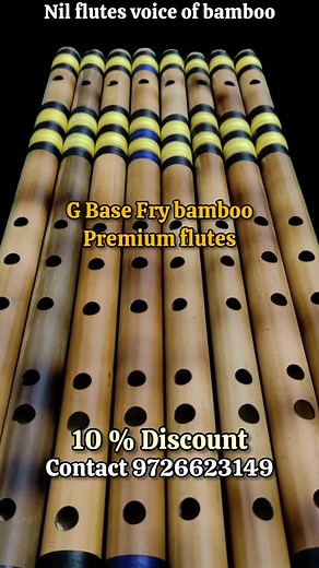 🎶 G Base Fry Flute - Now Available! 🎶 Get the deep, soulful sound of our G Base Fry Premium Flute – handcrafted for serious flute lovers. ✨ LIMITED TIME OFFER: 10% OFF! 📦 Ready to ship 🎁 Premium quality | Professional tuning 🎵 Ideal for meditation, classical, and light music 📩 DM to order now 📞 WhatsApp for inquiries – [Add your number or link] #GBaseFlute #BansuriSale #FryFlute #IndianFlute #NilFlutes #FluteLovers #HandmadeFlute #FluteMusic #FluteForSale #10PercentOff | Nil Flutes