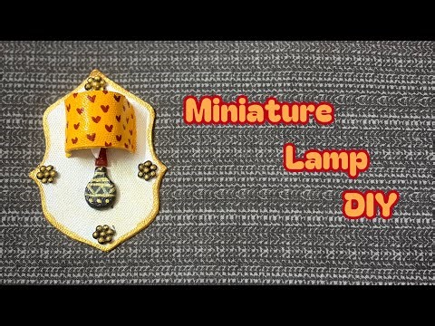 ✨Miniature Lamp DIY…💡| Miniature Lamp from Clay..|