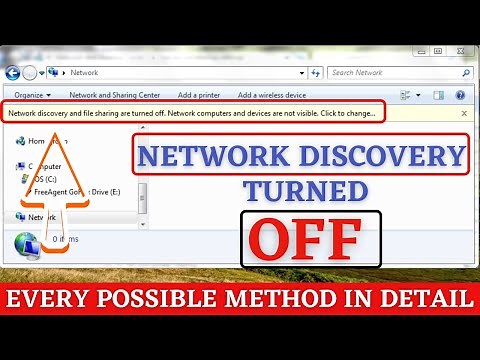 Network discovery is turned off Windows 10 | how to turn on network discovery