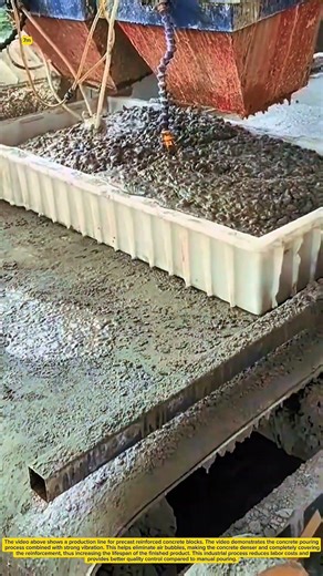 Precast reinforced concrete block production line