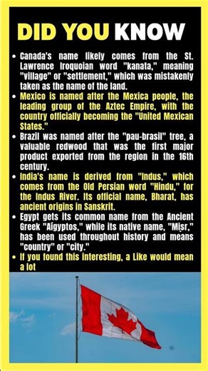 How Did Countries Get Their Names?