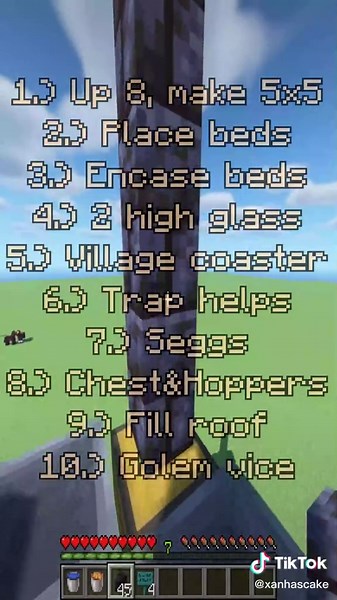 BEST EASY IRON FARM#minecraft#minecrafter#minecrafthacks#dream#fyp#gaming#gamer#gamers#speedrun#fypシ#tuto#tutorial#tutorials#farm#minecrafttutorial