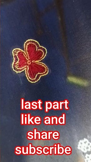 Simple Aari Work for Beginners | Step by Step Hand Embroidery#art #handmade #aariwork #shorts