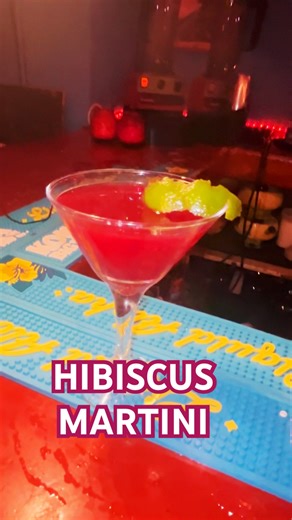 ASMR Hibiscus Martini #asmr #cocktail #gin #bartending #mixology
