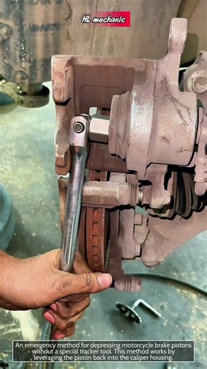 emergency technique when there is no tracker #technical #technique #ideas #mechanic #repair