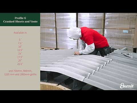 How to install Eternit cranked sheets and vents